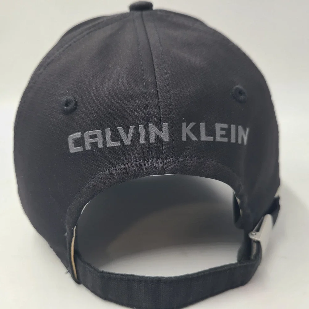 Calvin Klein Hat Strapback Black Polyester Adjustable Casual Everyday Wear Men‎